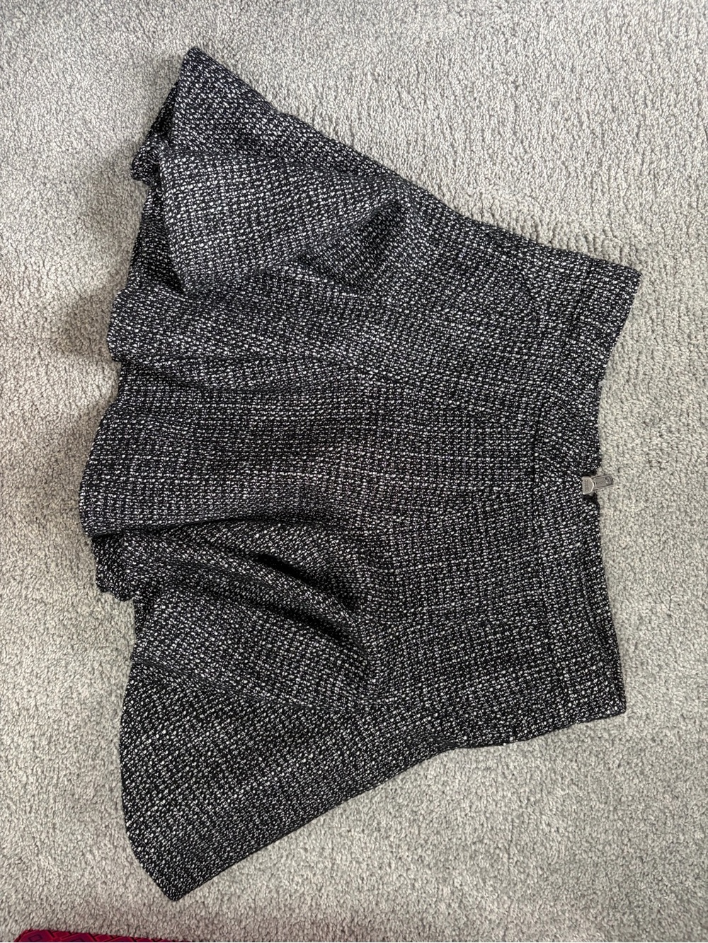 BCBGeneration Black and White Tweed Skirt